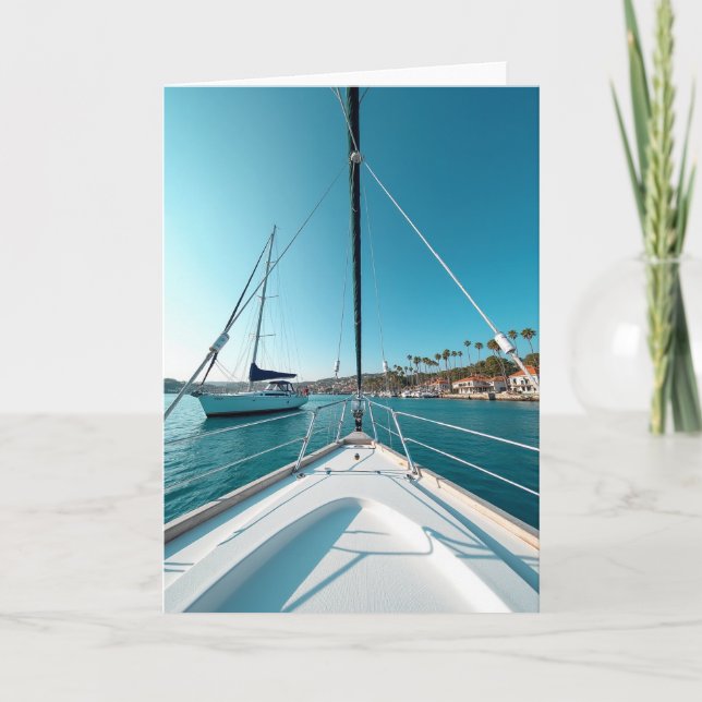 Seaside Fathers Day Harbor Card (Front)