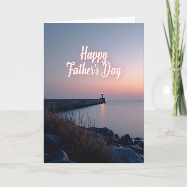 Seaside Fathers Day Light Card (Front)
