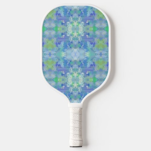 Seaside Floral Watercolor Abstract Repeat Pattern Pickleball Paddle