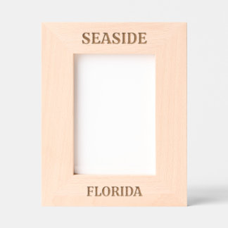 Seaside Florida Laser Engraved Frame