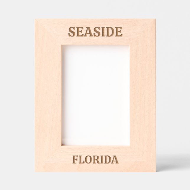 Seaside Florida Laser Engraved Frame (Front)