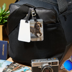 "Seaside Fun: Cocker Spaniel at Play in the Ocean Luggage Tag