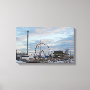 Seaside Funtown Pier Canvas Print