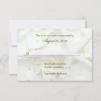 Seaside Garden Wedding Invitation Reply Cards by sandpiperWedding at Zazzle