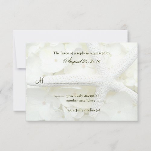 Seaside Garden Wedding Invitation Reply Cards