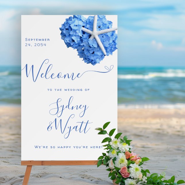 Seaside Garden Wedding Welcome Board (Creator Uploaded)