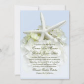 Seaside Garden White Floral Wedding Invitation (Front)