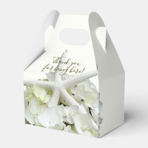 Seaside Garden White Wedding Shower Favor box