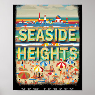 Seaside Heights New Jersey Nj Beachside Bliss Sd26 Poster