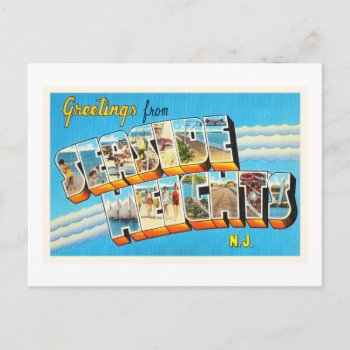 Seaside Heights New Jersey Nj Vintage Postcard- Postcard by AmericanTravelogue at Zazzle