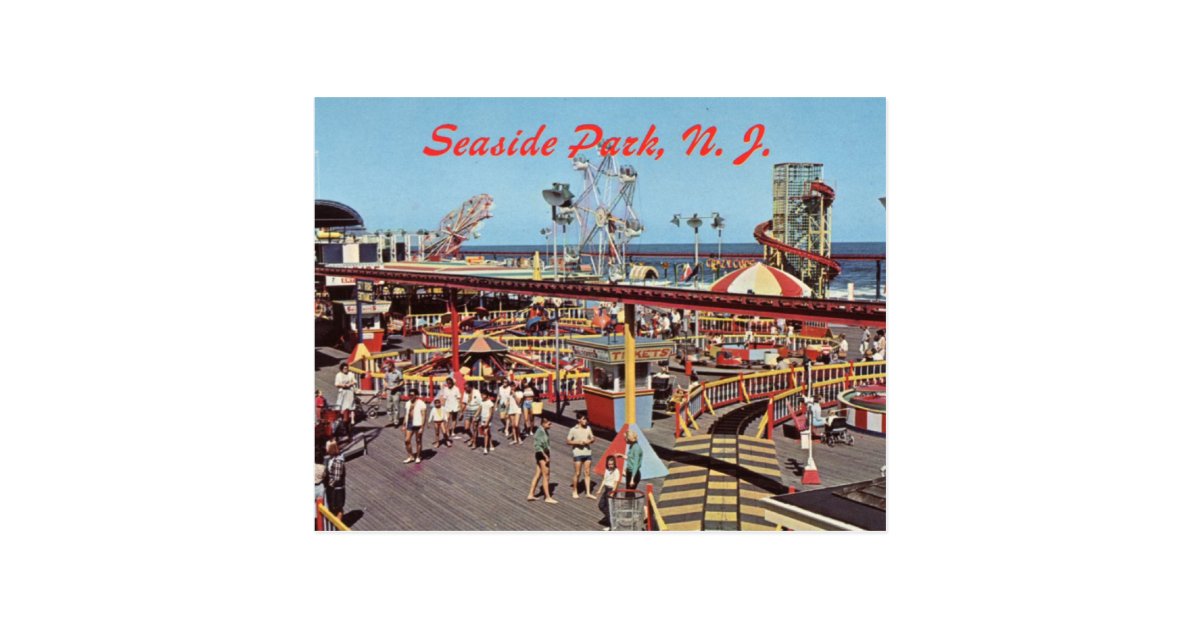 seaside heights nj postcard zazzle com photo postcard invitations