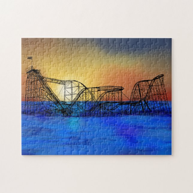 Seaside Heights Roller Coaster Jigsaw Puzzle (Horizontal)
