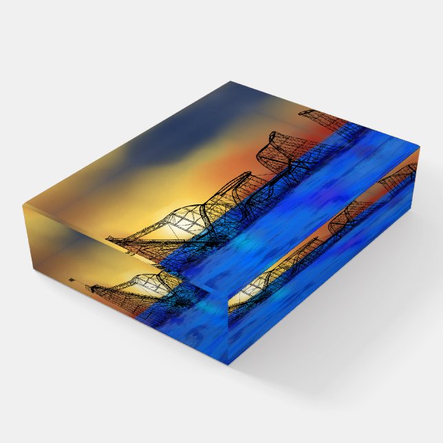 Seaside Heights Roller Coaster Paperweight (Angled)
