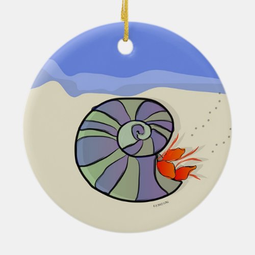 Seaside Hermit Crab Ornament