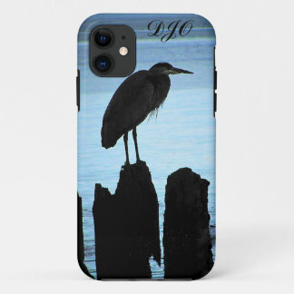 Seaside Heron Silhouette iPhone 11 Case