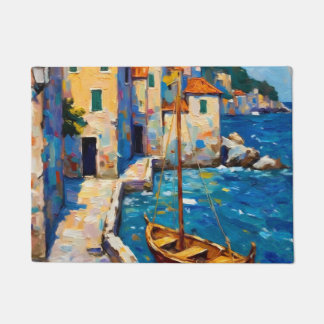 Seaside in Europe Doormat