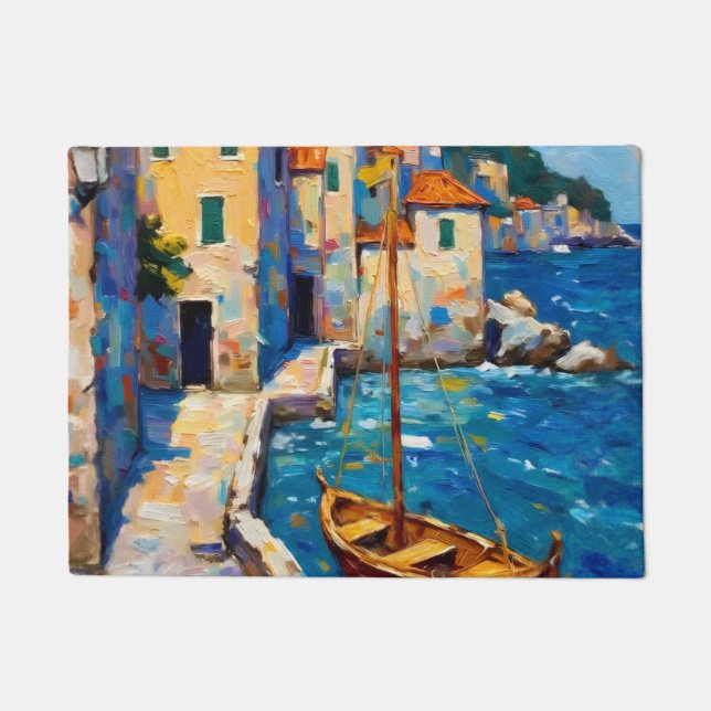 Seaside in Europe Doormat (Front)