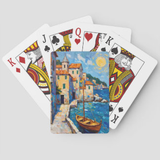 Seaside in Europe Poker Cards