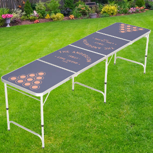 Seaside Lavender Breeze Color Family Name Beer Pong Table