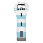 Seaside Lighthouse Nautical Cute Blue Striped Wine Bag at Zazzle