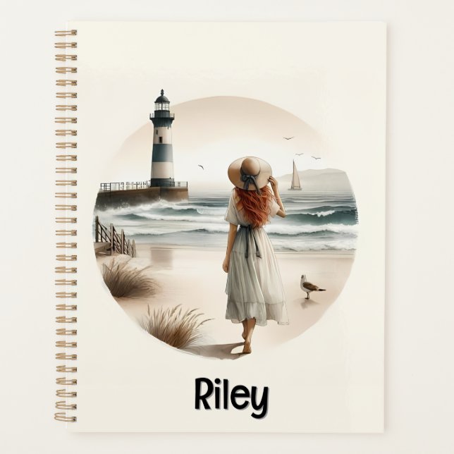 Seaside Lighthouse Stroll Planner (Front)