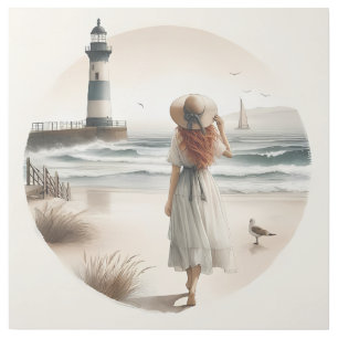 Seaside Lighthouse Stroll Puzzle Gallery Wrap