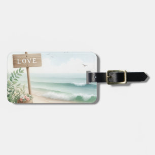 Seaside Love Beach Luggage Tag
