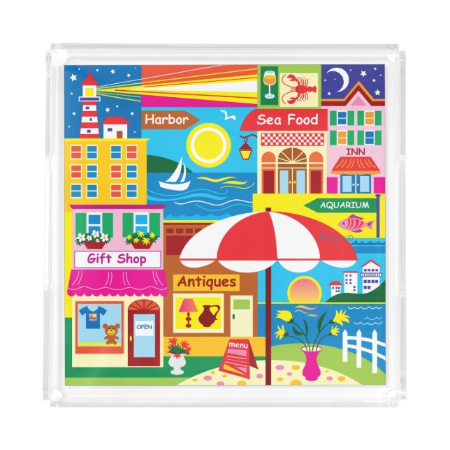 Seaside Memories Acrylic Tray (Front)