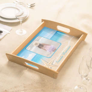Seaside Memories Beach Photo Serving Tray