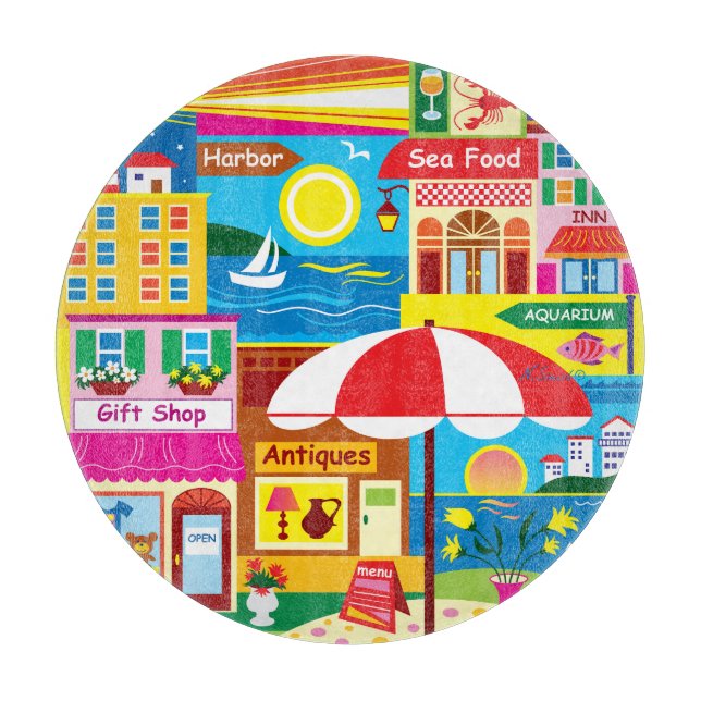 Seaside Memories Cutting Board (Front)