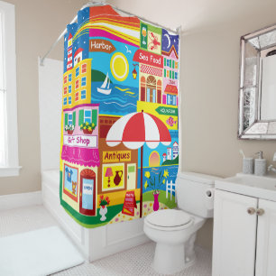 Seaside Memories Shower Curtain