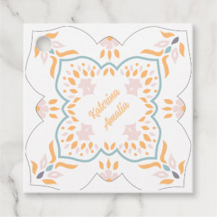 Seaside Mosaic Favor Tag