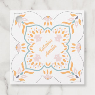 Seaside Mosaic Favor Tag