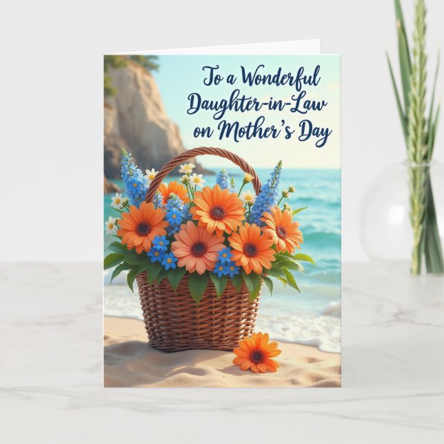 Seaside Mothers Day Daughter Card (Front)