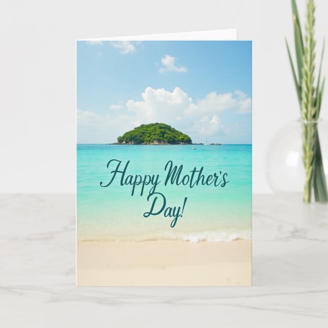 Seaside Mothers Day Scene Card (Front)