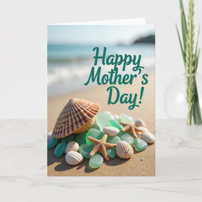 Seaside Mothers Day Treasure Card (Front)