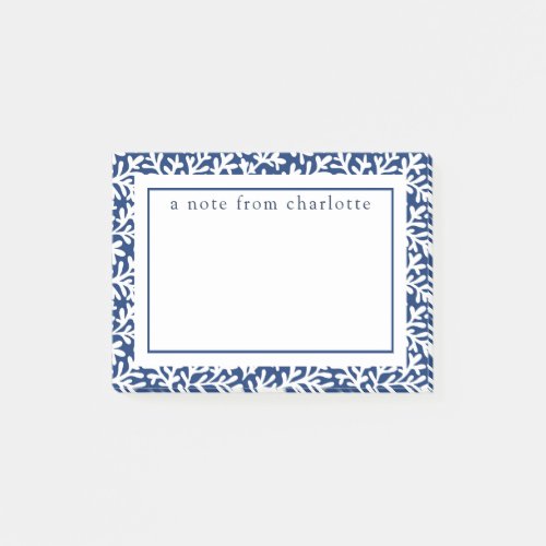 Seaside Nautical Beach  Coral Monogram Post_it Notes