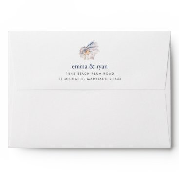 Seaside | Nautical Seashell 5x7 Return Address Envelope Seaside | Nautical Seashell 5x7 Return Address Envelope