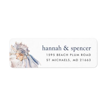 Seaside | Nautical Seashell Return Address Label Seaside | Nautical Seashell Return Address Label