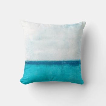 'seaside' Neutral Abstract Art Throw Pillow by T30Gallery at Zazzle