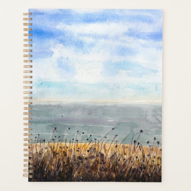 seaside of Brighton watercolor hand painted  Planner (Front)