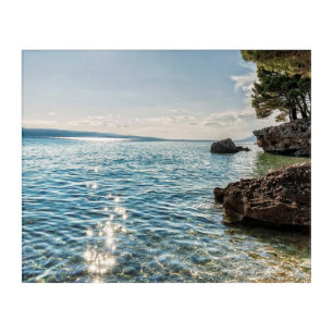 Seaside of Riviera Makarska in Croatia Acrylic Print
