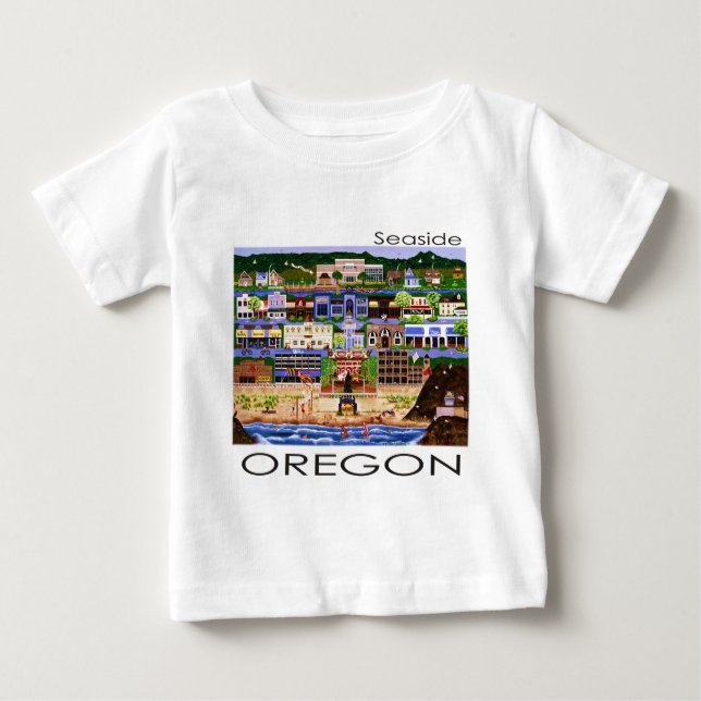 Seaside Oregon Baby T-Shirt (Front)