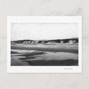 Seaside, Oregon Beach and Cottages North of Postcard