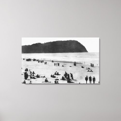 Seaside Oregon Beach and Tillamook Head Canvas Print