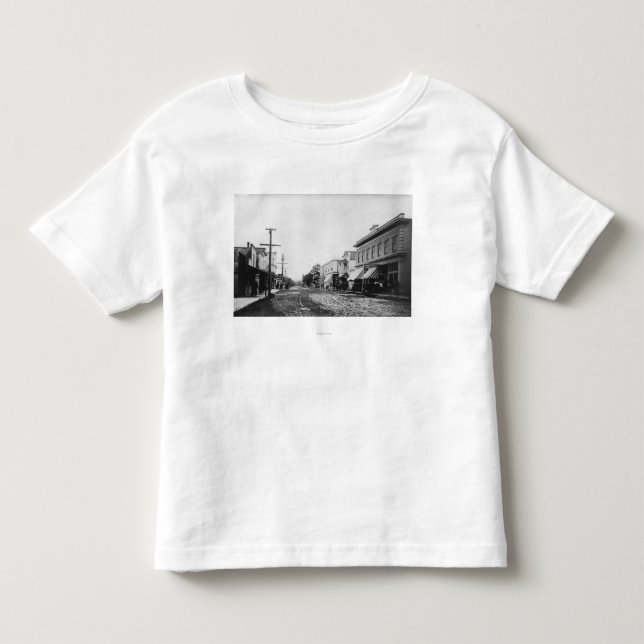 Seaside, Oregon Main Street View Photograph Toddler T-shirt (Front)