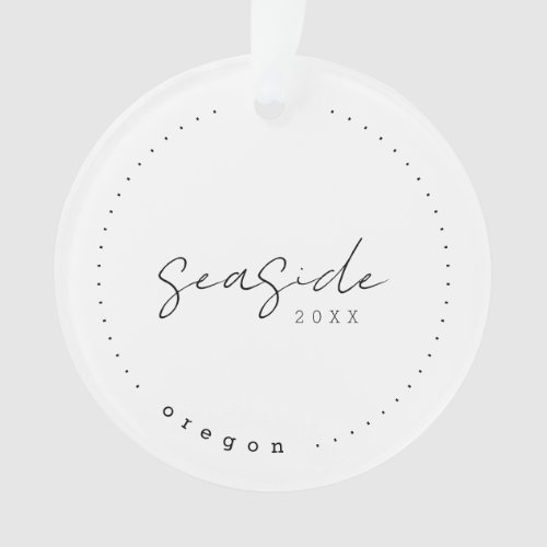 Seaside Oregon OR Travel United States Simple Ornament