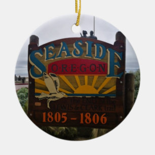 Seaside Oregon Ornament West Coast Beach