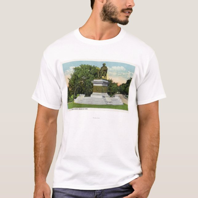 Seaside Park View of the P T Barnum Monument T-Shirt (Front)