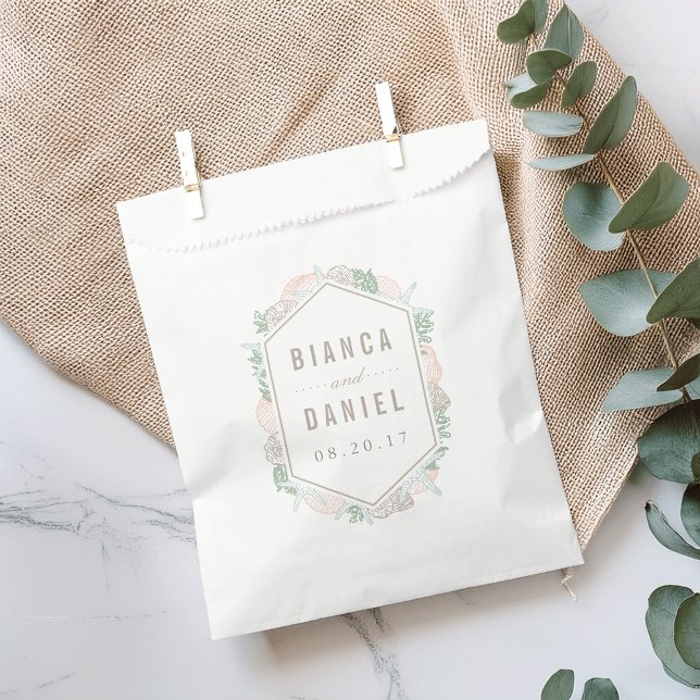 Seaside Pastels Wedding Favor Bag (Creator Uploaded)